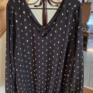 Black and Gold Women's Blouse